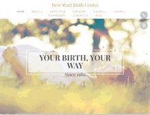 Tablet Screenshot of beststartbirthcenter.com